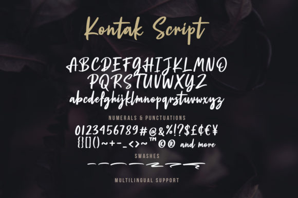 Kontak Font PNG with transparent background - Preview 6