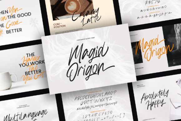 Magid Origon Font PNG with transparent background - Preview 1