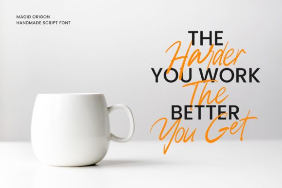 Magid Origon Font PNG with transparent background - Preview 3