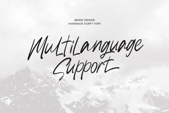 Magid Origon Font PNG with transparent background - Preview 4