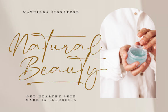 Mathilda Signature Font PNG with transparent background - Preview 2
