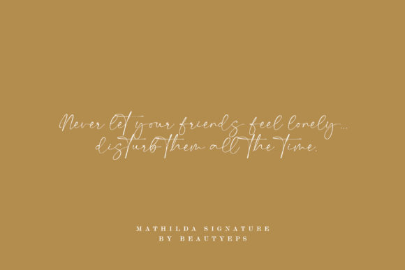 Mathilda Signature Font PNG with transparent background - Preview 3
