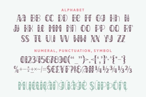Mixtura Flourish Font PNG with transparent background - Preview 3