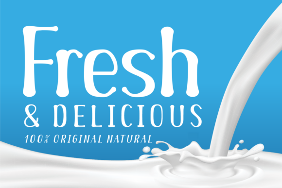Rocha Milk Font PNG with transparent background - Preview 1