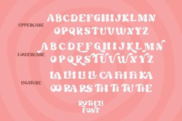 Rotheli Font PNG with transparent background - Preview 6