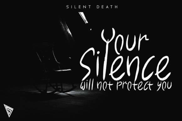 Silent Death Font PNG with transparent background - Preview 1