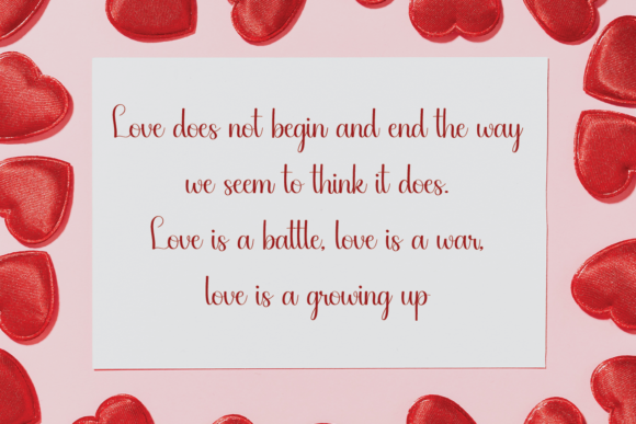 Beautiful Heart Font - Preview 5
