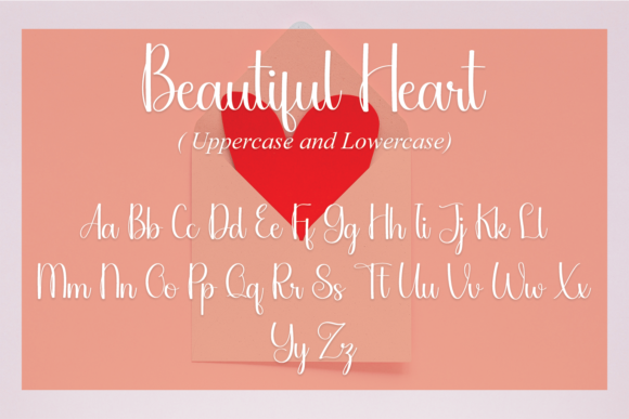Beautiful Heart Font - Preview 6