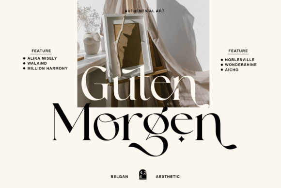 Belgan Aesthetic Font - Preview 1