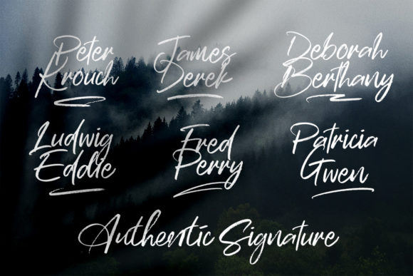Deutchsland Signature Font PNG with transparent background - Preview 3