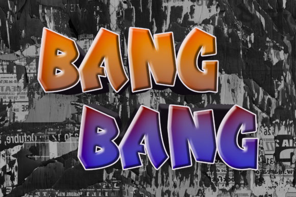 Funky Hype Font PNG with transparent background - Preview 1
