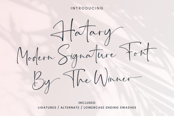 Hatary Font - Preview 1