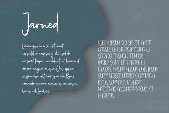 Jarned Font PNG with transparent background - Preview 2