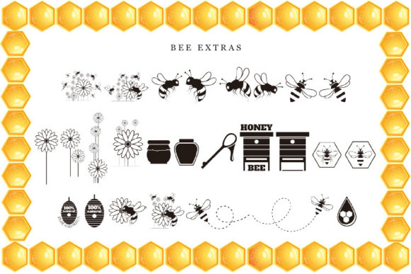 My Bee Honey Font PNG with transparent background - Preview 1