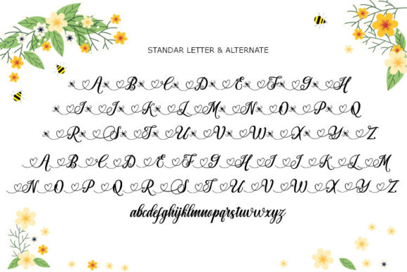 My Bee Honey Font PNG with transparent background - Preview 4