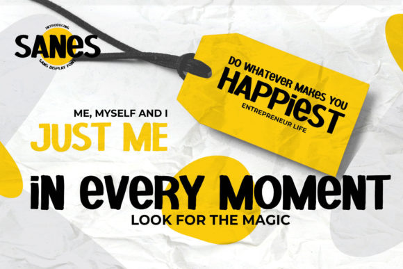 Sanes Font PNG with transparent background - Preview 2
