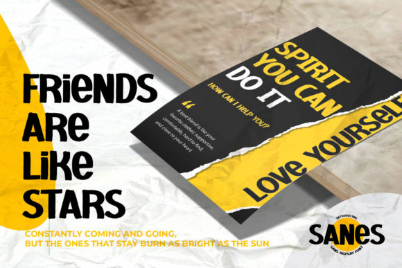 Sanes Font PNG with transparent background - Preview 3