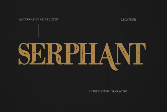 Serphant Font font preview - 2