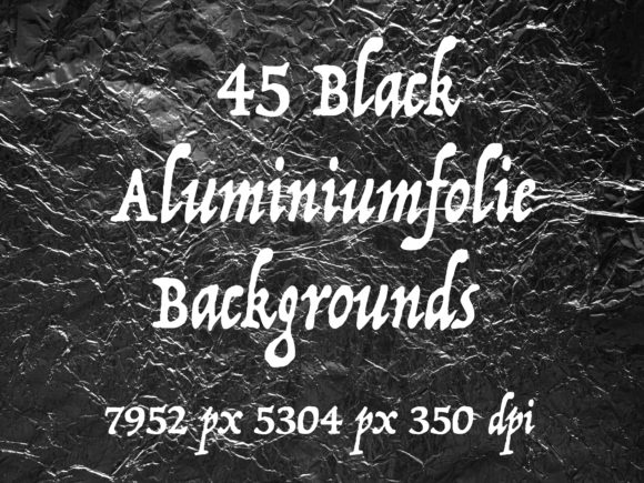 45 Black Aluminiumfolien