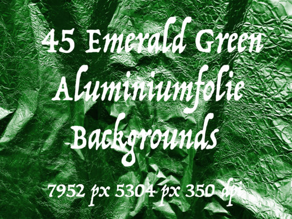 45 Emerald Green Aluminiumfolien Sheets