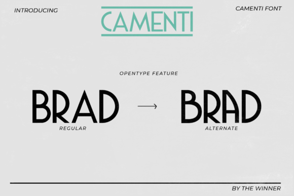 Camenti Font - Preview 1