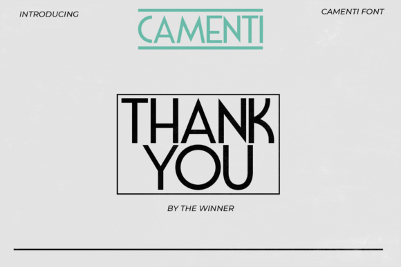Camenti Font - Preview 3
