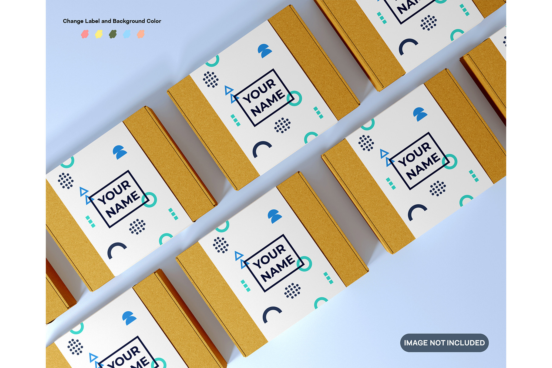 Cardboard Mockup with Label Graphic by Anggel Elgi · Creative Fabrica