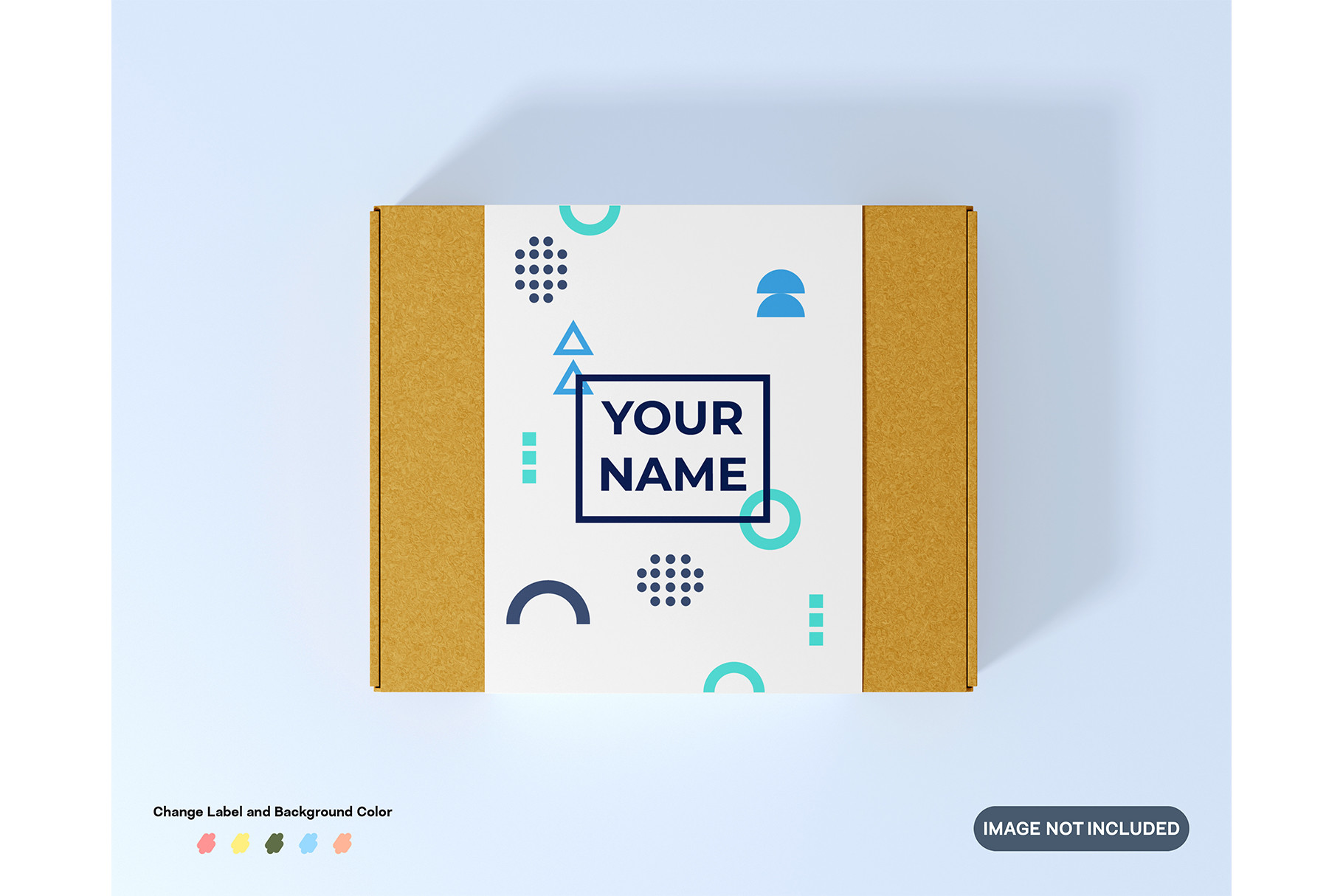 Cardboard Mockup with Label Graphic by Anggel Elgi · Creative Fabrica