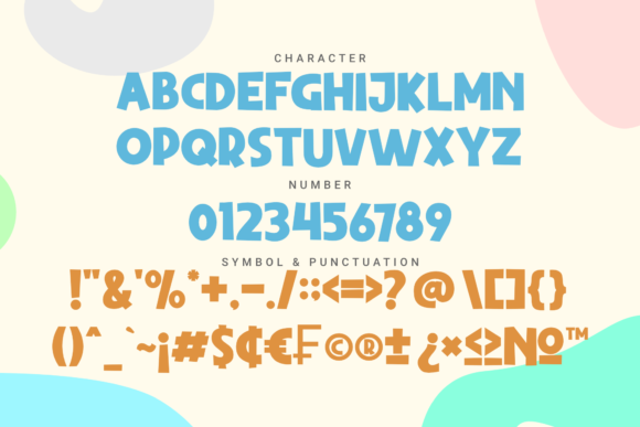 Chunky Chicken Font PNG with transparent background - Preview 1