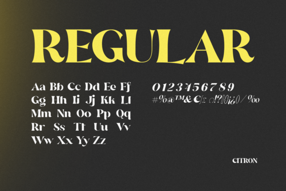 Citron Font - Preview 4