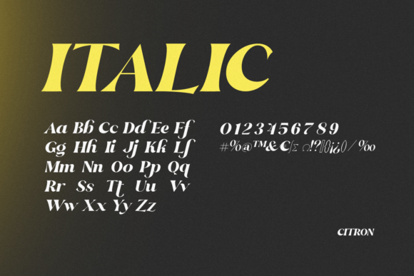Citron Font - Preview 6