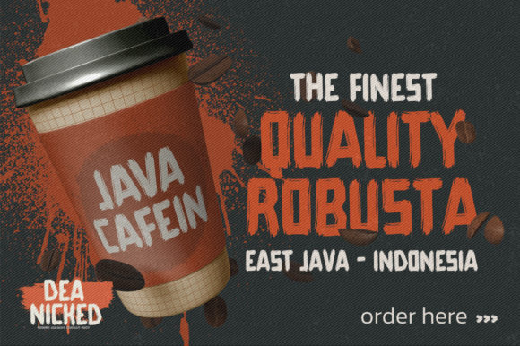 Dea Nicked Font - Preview 2