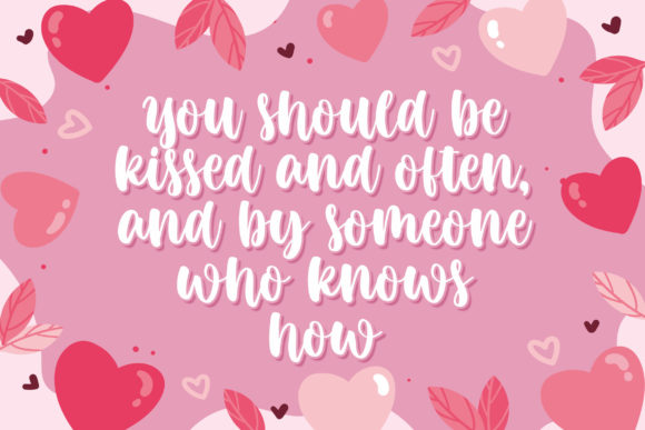 Girly Valentine Font - Preview 2