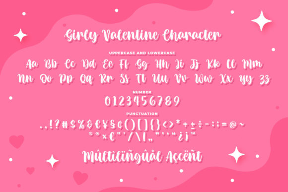 Girly Valentine Font - Preview 4
