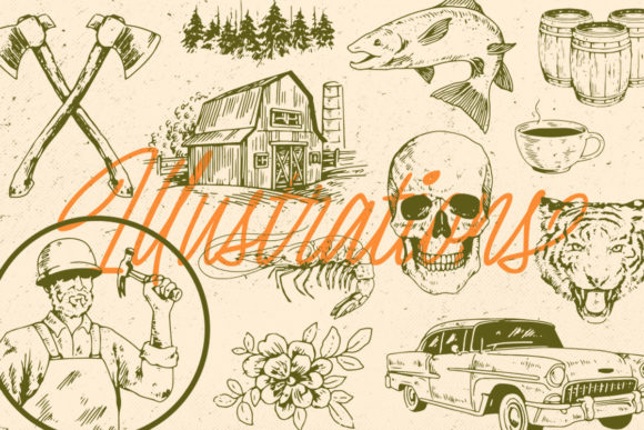 Krostenia Font PNG with transparent background - Preview 3