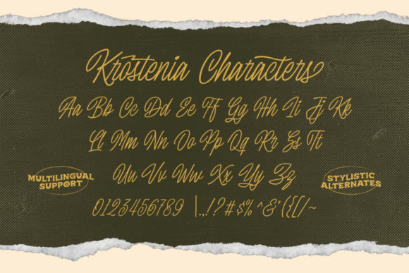 Krostenia Font PNG with transparent background - Preview 5