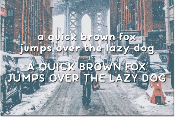Lovely Snow Font PNG with transparent background - Preview 2