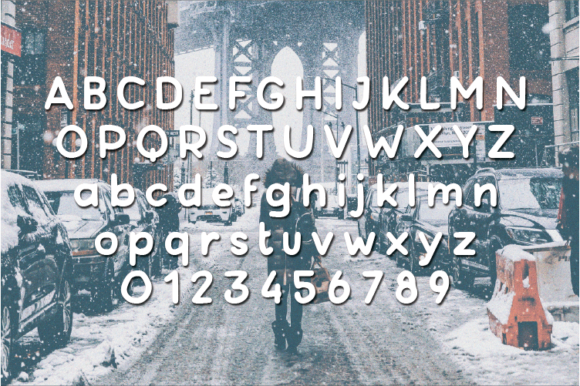Lovely Snow Font PNG with transparent background - Preview 3