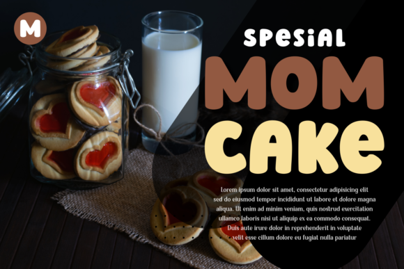 Milky and Cookies Font PNG with transparent background - Preview 2