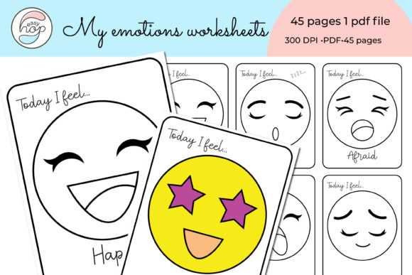 My Emotions Preschool Activity Work