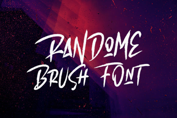 Randome Font PNG with transparent background - Preview 1
