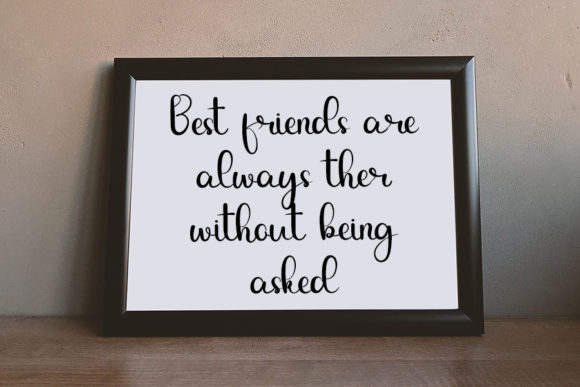 Besties Forever Font PNG with transparent background - Preview 3
