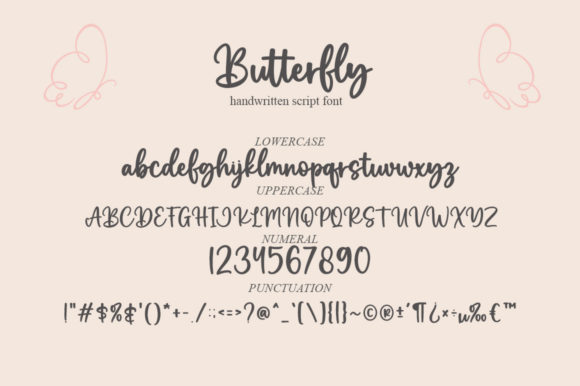 Butterfly Font - Preview 4