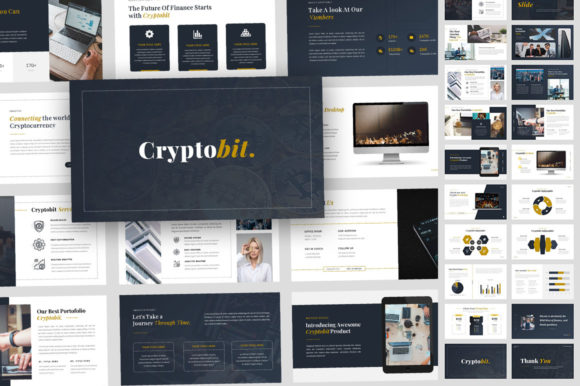 Preview of Cryptobit Business PowerPoint technology presentation template