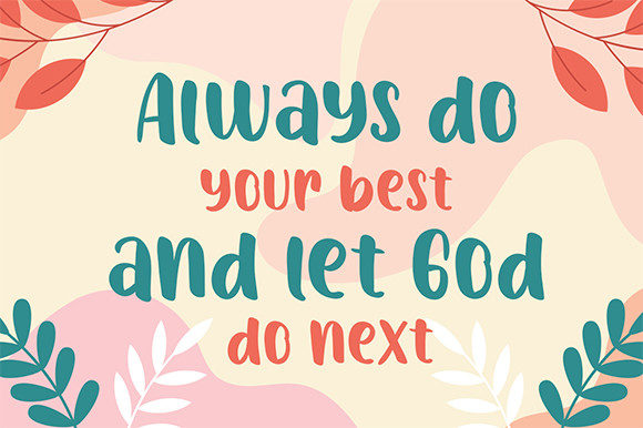 Daily Sunday Font PNG with transparent background - Preview 1