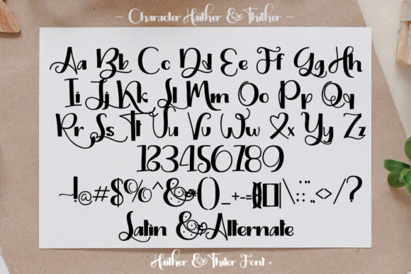 Haither and Thiter Font - Preview 5