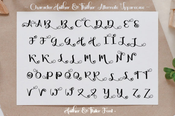 Haither and Thiter Font - Preview 6