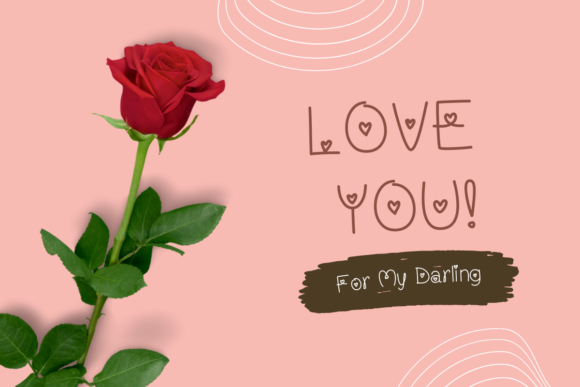 My Darling Font PNG with transparent background - Preview 4