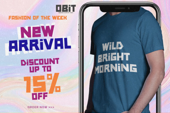 Obit Font PNG with transparent background - Preview 2
