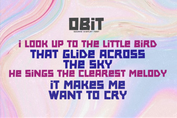 Obit Font PNG with transparent background - Preview 6